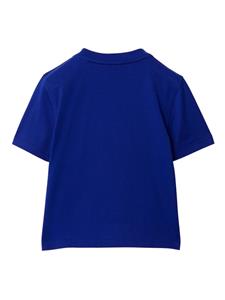 Burberry Kids EKD logo-patch cotton T-shirt - Blauw