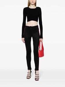Gucci Pre-Owned 2010s logo-jacquard stirrup leggings - Zwart
