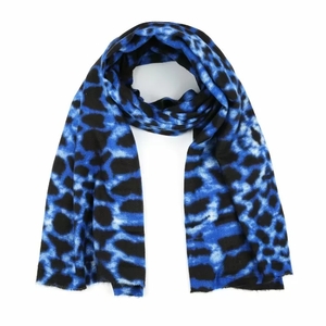 Sunset Fashion  Blauw Sjaal animal 