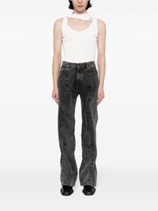 Y/Project integrated-wire cotton jeans - Grijs