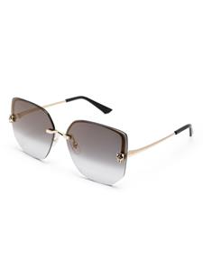 Cartier Eyewear Panthère logo butterfly-frame sunglasses - Goud