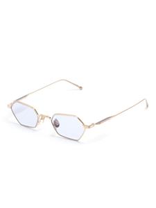 Matsuda geometric-frame titanium sunglasses - Goud