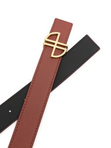 Patou JP-buckle leather belt - Bruin