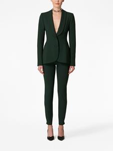 Carolina Herrera high-waisted virgin-wool trousers - Groen