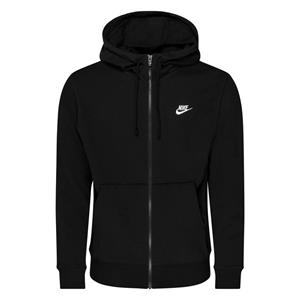 Nike Hoodie NSW Club FZ - Zwart/Wit