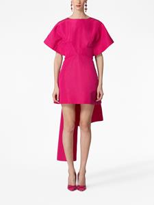 Carolina Herrera wide-sleeve silk minidress - Roze