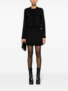 Versace sequin-embellished tweed miniskirt - Zwart