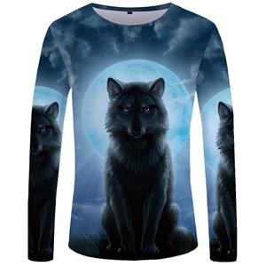 ETST WENDY 05 The Wolf Vintage Graphic Men's Long Sleeve T-shirt for Men Clothing Casual Tops Tee Shirt Fashion 3D Full Printing Streetwear
