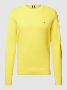 Tommy Hilfiger Gebreide pullover met labelstitching, model 'CHAIN'