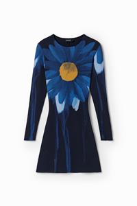 Desigual Geribde mini-jurk met madeliefje - BLUE