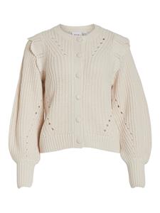 Vila Strickjacke VINORILA NEW L/S POINTELLE KNIT CAR