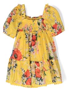 ZIMMERMANN Kids Alight floral-print cotton dress - Geel
