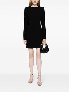 Victoria Beckham crepe virgin-wool blend minidress - Zwart