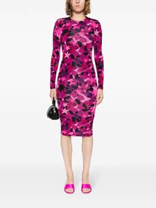 Versace Midi-jurk met print - Roze