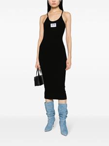 MOSCHINO JEANS Midi-jurk met logopatch - Zwart