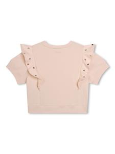 Chloé Kids T-shirt verfraaid met studs - Roze