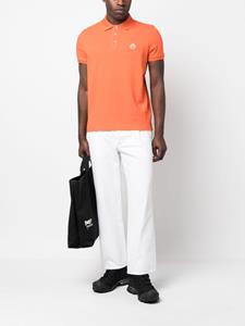 Moncler Poloshirt met logopatch - Oranje
