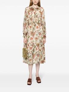 Ulla Johnson Audette floral-print midi dress - Veelkleurig