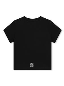 Givenchy Kids Katoenen T-shirt met logoprint - Zwart
