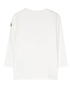 Moncler Enfant T-shirt met lange mouwen - Wit