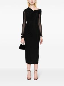 DVF Diane von Furstenberg Rich lurex midi dress - Zwart