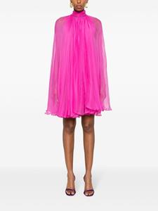 MANURI Semi-doorzichtige mini-jurk - Roze