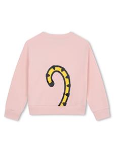 Kenzo Kids Kotora tiger-print cotton sweatshirt - Roze