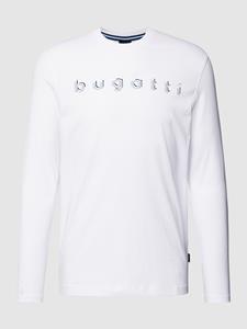 Bugatti Shirt met lange mouwen en labelprint