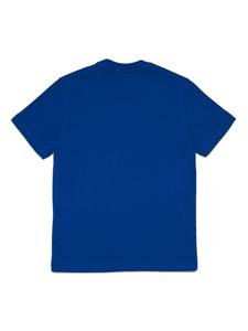 Dsquared2 Kids Katoenen T-shirt met logoprint - Blauw