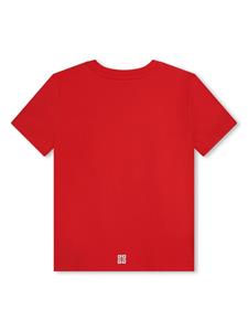 Givenchy Kids T-shirt met logoprint - Rood