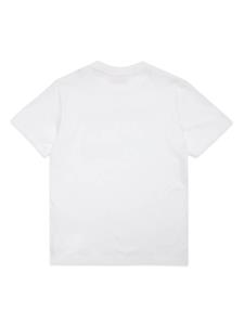 Diesel Kids Katoenen T-shirt met logoprint - Wit