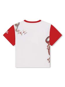 Kenzo Kids T-shirt met logopatch - Wit