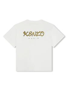 Kenzo Kids Katoenen T-shirt - Beige