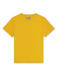 Kenzo Kids T-shirt met logoprint - Geel