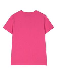 Missoni Kids T-shirt met logo-reliëf - Roze