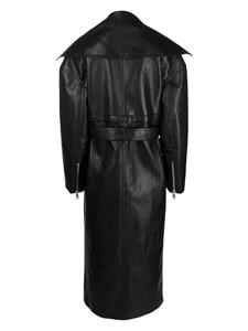 Nanushka Marielle leather biker coat - Zwart