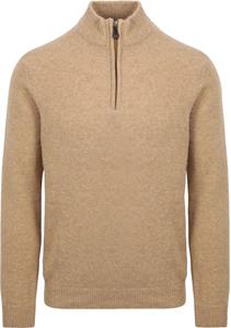 Suitable Half Zip Pullover Wool Beige