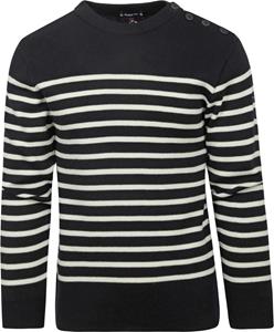 Armor-Lux Paimpol Pullover Wolle gestreift Navy