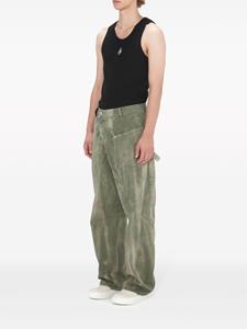 JW Anderson Twisted straight jeans - Groen