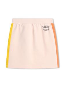 Kenzo Kids Varsity Tiger-appliqué drawstring cotton skirt - Roze