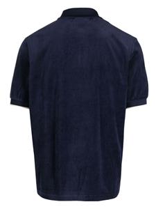 Fila Terra colour-block velour polo shirt - Blauw
