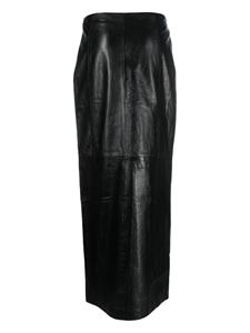 Gestuz RodaniGZ leather maxi skirt - Zwart