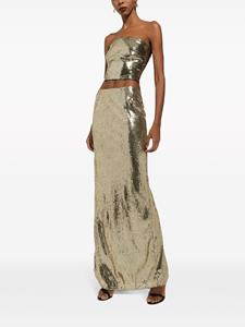 Dolce & Gabbana sequinned mermaid maxi skirt - Goud