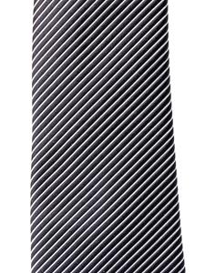 Giorgio Armani stripe-print silk blend tie - Zwart