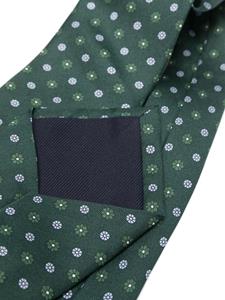 FURSAC floral-print pointed-tip tie - Groen