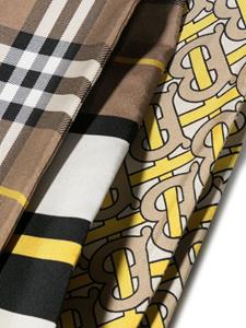 Burberry Sjaal met monogramprint - Bruin