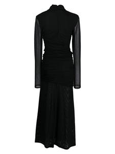 Gestuz AdiaGZ semi-sheer midi dress - Zwart