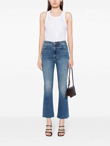 MOTHER The Hustler flared cropped jeans - Blauw