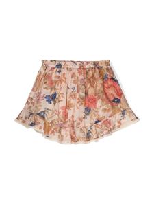 ZIMMERMANN Kids August cotton skirt - Roze