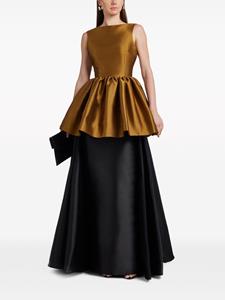 Solace London Luciana draped maxi skirt - Zwart